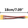 3Pcs HIRCQOO XT30 Plug 16AWG Soft Silicone Parallel 7.09" Y Splitter Harness Cable Adapter 1Female to 2 Male for RC Car Truck Boat Quadcopter Airplanes Lipo Battery