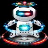 Musical Walking Dancing Robot Toy for Kids, Flashing Lights, 360° Body Spinning, Toddlers Bosys Girls Fun Toy Figure (Model 1)