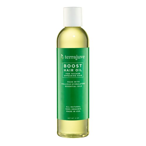 Terrajuve Boost Hair Oil- For Thicker Appearing Hair, Made With Follicle Stimulating Essential Oi...