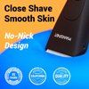 MANSPOT Manscape Groin & Body Hair Trimmer for Men, Electric Ball Trimmer Pubic Trimmer Shaver,Manscape Kit with 4 Guard,Replaceable Ceramic Blade Heads,Waterproof Wet/Dry Shaver,90 Minutes Shaving