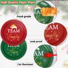 30 Guests Christmas Party Supplies Paper Plates Napkins Forks Tableware Set Disposable Holiday Seasonal Xmas Party Team Nice Dinner Dessert Plate Decoration for Kids Children,90Pcs