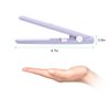 2 in 1 Ceramic Flat Iron - Mini 2.8" Curler and Straightener for Short Hair, Portable with Ceramic Plates for Travel