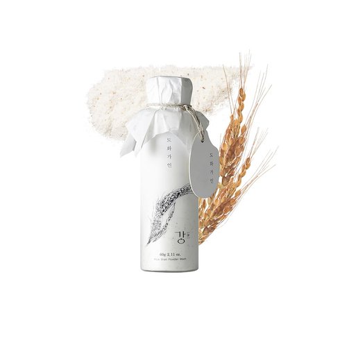 House of Dohwa Rice Bran Powder Wash | Mild Exfoliating Face Wash for Sensitive Skin | Vegan Enzyme Face Scrubber & Exfoliator for Sebum Control – Product of Korea | 60 g (2.1 oz)