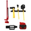 6PCS HIRCQOO 1/10 RC Decoration Accessories Tool Set Kit with Winch, Gas Can, Shovel, Jack, Pry Bar, Axe Compatible with Traxxas TRX-4 Tamiya CC01 Axial SCX10 D90 Redcat HSP 1/10 RC Crawler Truck