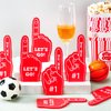 Sinmoe 24 Pcs Sports Fan Foam Finger Mini Foam Fingers Foam Hand Foam Finger 1 for Sports Themed Birthday Party Supplies Sport Events Baseball Basketball Soccer Team Gifts (Red)