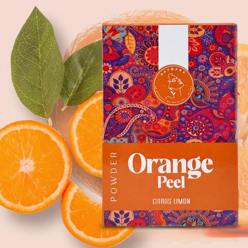 AATMANA Orange Peel Powder | Citrus Aurantium | Face Brightening Skin Lightening Dark Spots | Deep Cleansing Skin | with vitamin c for Skin & Hair - 100g