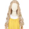 Yan Dream Long Wavy Blonde Hair Princess Halloween Costume Wig