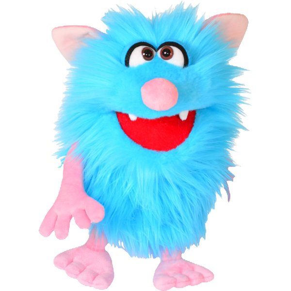 Living Puppets - Spike The 14-Inch Blue Friendly Monster, Plush Hand Puppet for Boys and Girls