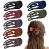 7 PCS Curved Hair Clip Classical Duckbill Hair Barrettes No Slip French Concord Flat Ponytail Hair Clamps Women Oval Hair Claw Strong Hold Side Clamps for Girl Thick Thin Hair Cute Hair Accessories