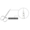 Melwey Eyebrow Scissors & Small Cuticle Scissors, Curved Blade Manicure TSA Scissors. Stainless-Steel Scissors for Eyelashes, Facial Hair, Pubic, Men Moustache & Beard.