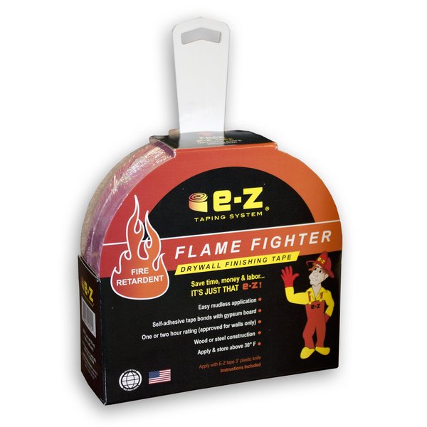 E-Z Taping System 99251 250-Feet x 1.89-Inch Flame Fighter Fire Retardant Drywall Finishing Tape, 1-Pack