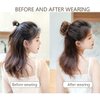 Katartizo Black Mini Hair Bun Extension Curly Chignon Claw Clip Hairpiece Topknot Accessories for Women Girls