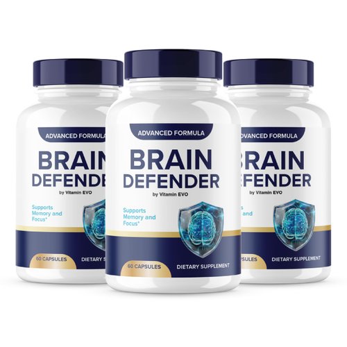 (3 Pack) Brain Defender Capsules, Official Brain Defender Support Supplement Pills, Brain Defender Cognitive Health Memory Advanced Formula, Braindefender Brain Support 3 Month Supply (180 Capsules)
