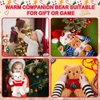 Glimin 4 Pcs Christmas Bear Stuffed Animals with Doll Clothes 12 Inch Cute Plush Bear with Removable Sweater Hoodie Xmas Doll Accessories for Plush Bear Dolls DIY Change Clothes(Fashion Style)