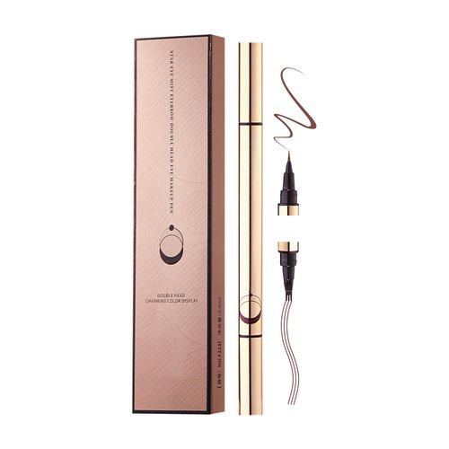 DAGEDA Eyebrow Pen, Microblading Eyebrow Pencil, Dual-Ended Microblade Brow Pencil with Micro-Fork Tip&Fine Brush-Tip, 2 in 1 Waterproof Eye Brow pen Creat Natural Eye Makeup for Women(Coffee)