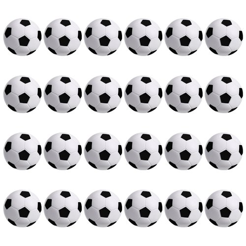 WELLVO 24Pcs Mini Foam Soccer Stress Balls Soccer Party Favors for Kids Sports Party Favors Goodie Bag Stuffers Soccer Gifts (1.6 inch )