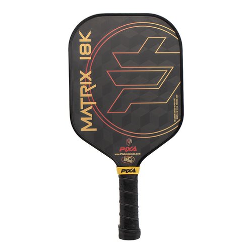 PIXA Pickleball Matrix 18K Thermoformed Carbon Fiber Pickleball Paddle, USAPA Approved, Max Power, Control and Spin! Intermediate/Professional Pickleball Racquet, Great Gift!