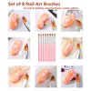 FULINJOY 11 Pcs Nail Art Brush Set, UV Gel Painting Pen Nail Flower Painting Brush Gel Gradient Nail Painting Design Pen, Nail Liner Brushes