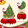9 Pcs Christmas Honeycomb Centerpieces for Christmas Decorations, Christmas Table Decorations for Santa Themed Party Supplies