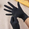 QNCIGER Hair Dye Gloves, Reusable Gloves, Professional Hair Coloring Accessories for Hair Salon Hair Dyeing and Coloring (1 Pairs,L, Black)
