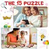 48 Pcs 15 Puzzle Games Slide Puzzle Number Puzzle Brain Teaser Slide Puzzle with Carry Case Educational Learning Toys for Teens Adults Christmas, Birthday Party Favor Puzzle Games, 2.6 x 2.6 Inch