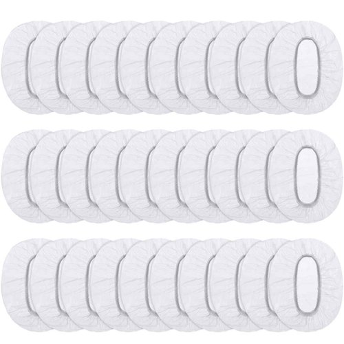 200 Pack Clear Disposable Ear Protectors Waterproof Ear Covers for Hair Dye, Shower, Bathing