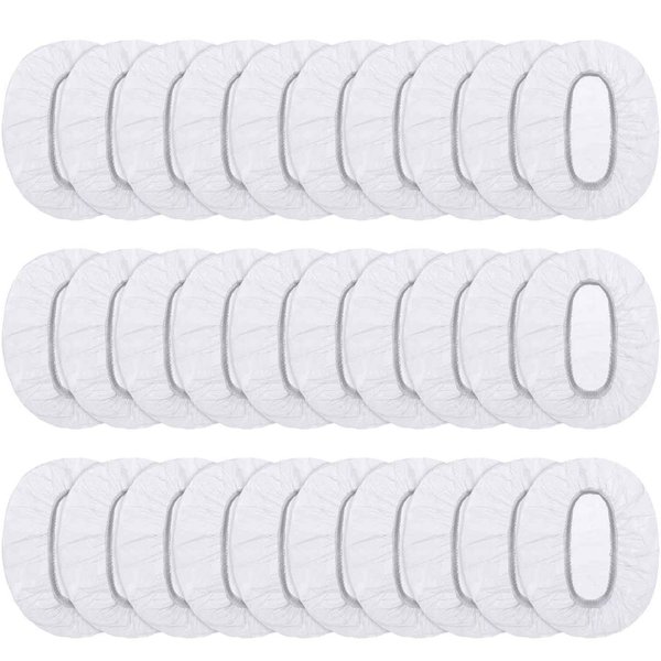 200 Pack Clear Disposable Ear Protectors Waterproof Ear Covers for Hair Dye, Shower, Bathing