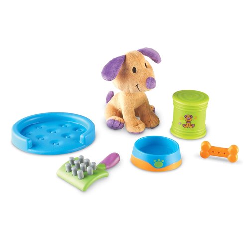 Learning Resources New Sprouts Puppy Care Play Set - 6 Pieces, Ages 2+ Toddler Learning Toys, First Pet, Develops Imaginative Play and Language Skills