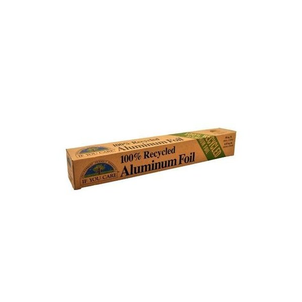 If You Care Aluminum Foil - Bulk 4 Pack of 50 Sq. Ft. Rolls - 100% Recycled Tin Foil Kitchen Wrap for Pots, Pans, Baking, Freezer