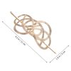 Minkissy Golden Vintage Irish Knot Metal Hair Pins, Slide Clips and Barrettes For Women