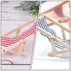 LUOZZY 12pcs Dollhouse Miniature Furniture Accessories Mini Wooden Folding Beach Sunbath Chair Longue Deck Chair for Fairy Garden Dollhouse Decoration