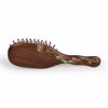 TAN MUJIANG Wooden Hair Brush for Women Scalp Massage Anti-static Peacock 1pc