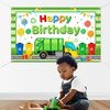 Mocsicka Trash Truck Backdrop Garbage Truck Birthday Decorations for Kids Green Trash Truck Party Supplies Banner Background 70.8 x 43.3 Inch