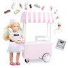 Lori – Mini Doll & Ice Cream Cart – Clothes & Ice Cream Accessories for 6-inch Dolls – Ice Cream Scoops, Cones, Soft Serve, Popsicles – Toys for Kids – 3 Years + – Evelina's Ice Cream Cart