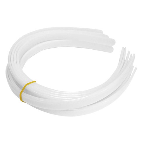 12ct 1/2" Wide Headbands for Women,White Head bands for Women's Hair-HipGirl Bulk Plain Craft Plastic Headbands for DIY Hair Band for Women's Hair-12pc 1/2" Wide Womens Headbands for Girls Teens Women