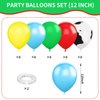 Toy Inspired Stroy Balloons, 12inch Cartoon Balloons Blue Red Yellow Green Cow Print Balloons Arch Garland Kit for Kids Boys Girls Birthday Supplies Party Decorations Themed Party Decor