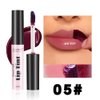 GHFCZOO 2 Colors Peel Off Lip Stain, Long Lasting Waterproof Matte Lip Tint, Non-Stick Cup Tattoo Lip Gloss, Natural Nude Lip Makeup, Magic Tinted Lip Stain (05#+06#, 2pcs/set)