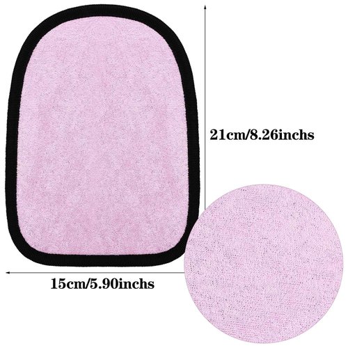 2 Pieces Sand Off Mitt Beach Sand Mitt Beach Sand Cleaner Mitt Wipe Sand Mitt for Beach Volleyball Sandboxes Beach Events Water Activities Sand Occasion (Pink, Blue)