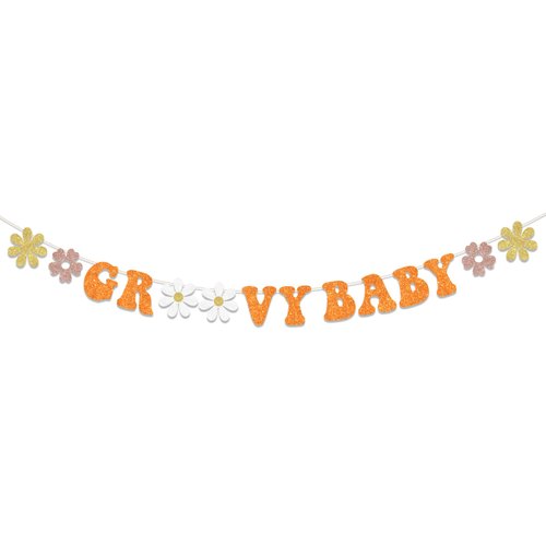 Groovy Baby Shower Decorations, Groovy Baby Banner, Groovy Retro Hippie Boho Peace Love 70s Baby ...
