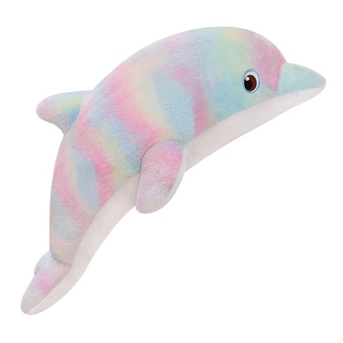 LVPU Dolphin Stuffed Animals Plush Pillow Super Soft Sea Animal Plush Toys Dolls, Stuffed Animal, Plush Toy, Gifts for Kids, Sea Critters（Pinkish Yellow-27 Inches