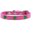 Mirage Pet Products 631-24 LPK18 Green Palm Tree Widget Dog Collar, Size 18, Light Pink