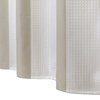 WEST LAKE Taupe Waffle Fabric Shower Curtain Vertical Stripe Farmhouse No Hook Water Resistant Bath Room Curtain for Hotel Spa Bathtubs 70" Wx72 L Tan and White