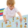 WONWONTOYS 12PCS Egyptian Figurines Set Egypt Pyramids Toys for Kids Egyptian Party Decorations Supplies Figures Egyptian Toys for Projects