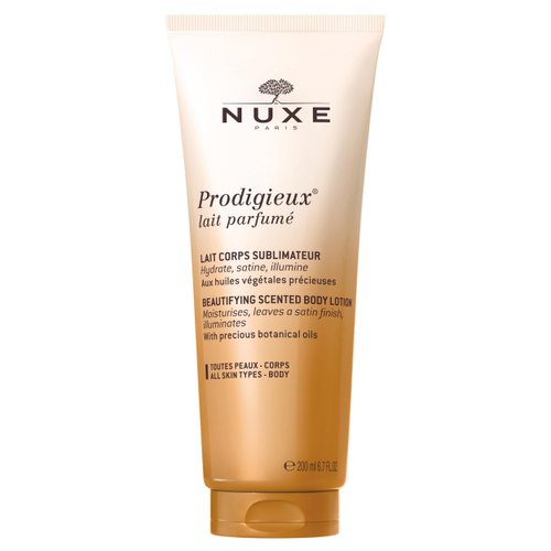 NUXE Prodigieux Beautifying Scented Body Lotion - Luxurious Skin Moisturizer with Coconut, Argan & Almond Oil, 6.7 Fl Oz