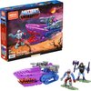 MEGA Construx Masters of the Universe Building Toys Set, Land Shark Attach Vehicle with 179 Pieces, 2 Poseable Micro Action Figures, for Kids