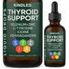 Kindled Thyroid Support Drops | Liquid Drops with Selenium, Zinc & L-Tyrosine, Iodine, Ashwagandha | kindled Thyroid Support, Daily Support – 4 fl.oz (120mL)