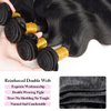 Rumdiku 12A Human Hair Bundles Body Wave Bundles Human Hair 18 20 22 Inch 100% Unprocessed Brazilian Virgin Hair Bundles Deals Weave 3 Bundles Human Hair Extensions Body Wave Bundles Natural Black