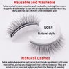 Reusable Self Adhesive Eyelashes Natural Multiple Reversible Self Sticking Waterproof False Eyelashes (L08)