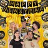 Happy New Year Decorations New Years Eve Party Supplies kit with Happy New Year 2025 Banner Happy New Year Balloons Fringe Curtain for New Years Party Decorations