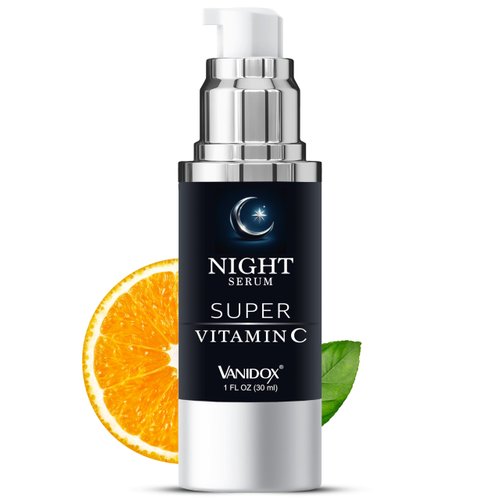 VANIDOX Super Vitamin C Serum for face & neck, for Mature & Dehydrated Skin, Reduces Dark Spots & Wrinkles, Hydrates, Firms, Lifts & Smooths, Vitamin C Face Serum with Hyaluronic Acid (1 fl oz)